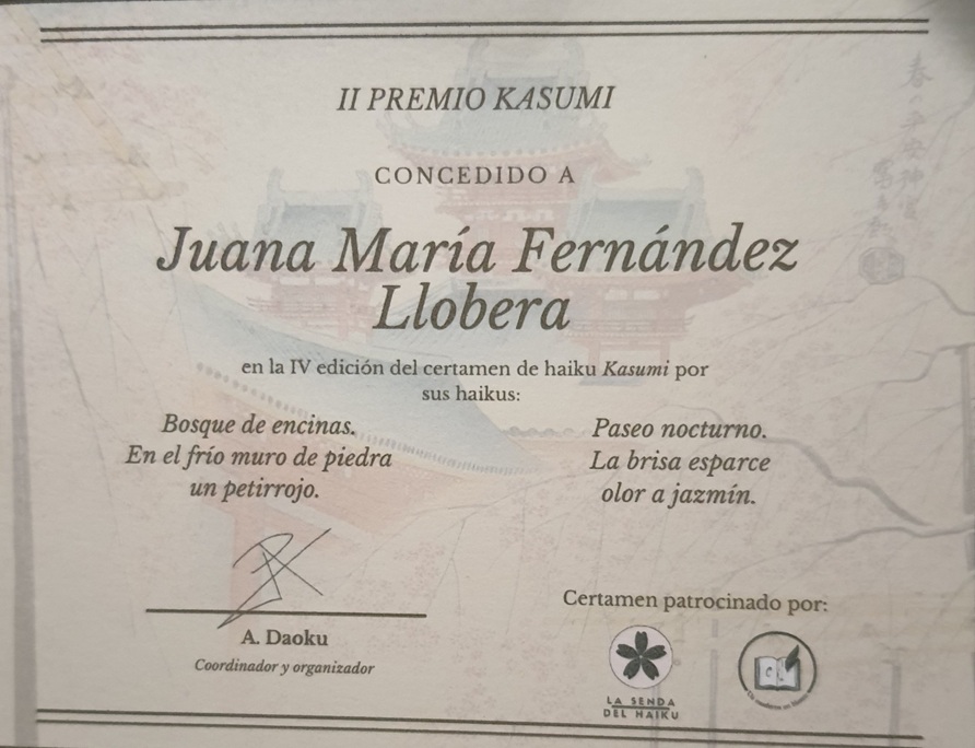 DISTINCIÓN PARA JUANA MA. FERNÁNDEZ LLOBERA